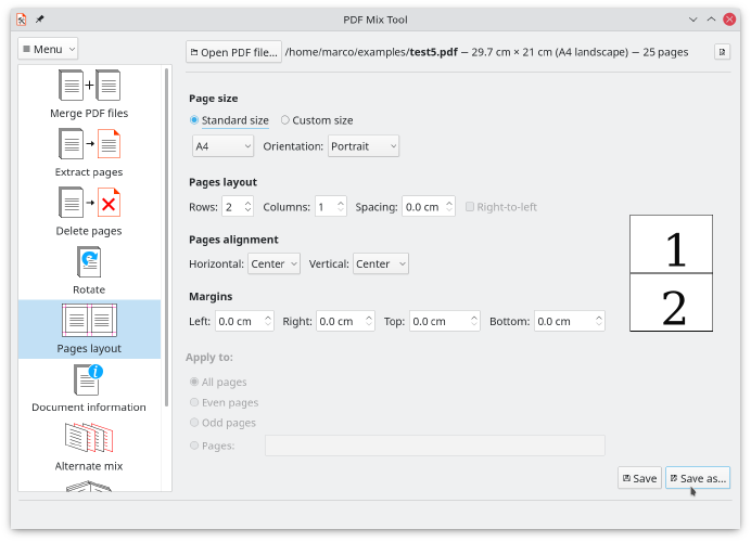 Page composition (N-up)